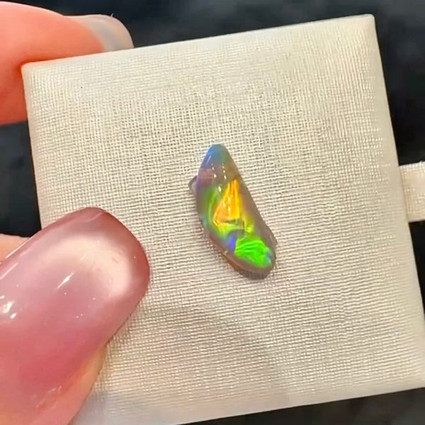 1.53ct black crystal opal 13x5.3x3.7MM