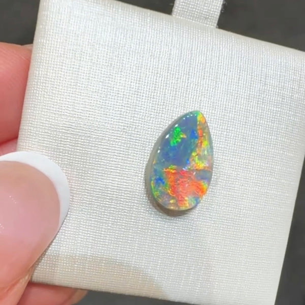 1.65ct black opal 12.5x 8.3x2.5MM