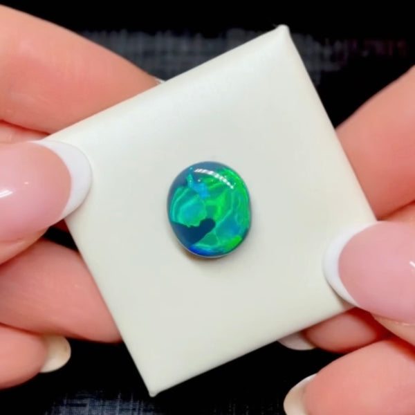 5.47ct black opal 13.5x 11.8x5.2MM
