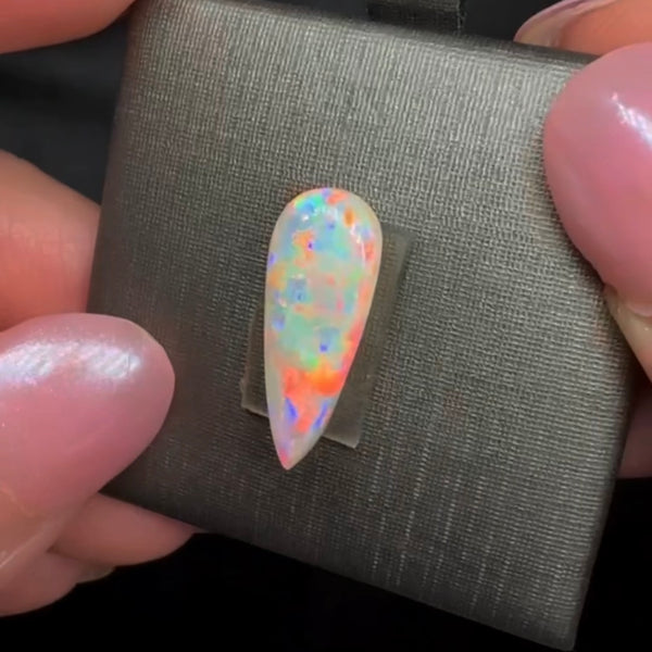 3.58ct black crystal opal 17.6x6.7x5.3MM