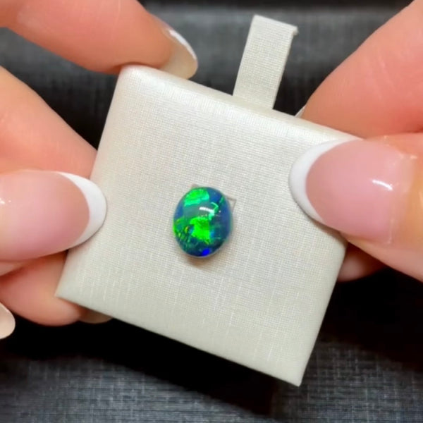 2.06ct black opal 10x 8.5x4.2MM