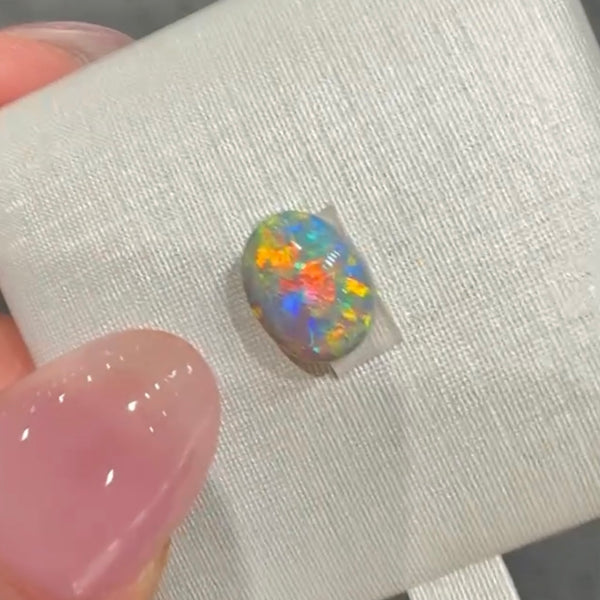 1.54ct black opal 8.5x 6.7x4.1MM