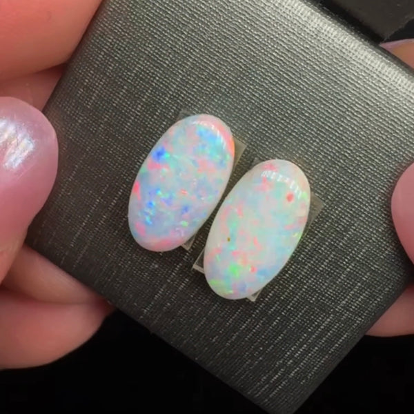 4.15ct black crystal opal 14.4x7.6x2.7MM