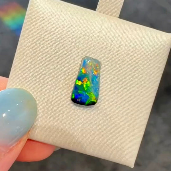 0.97ct black opal 11.9x 6.6x1.9MM