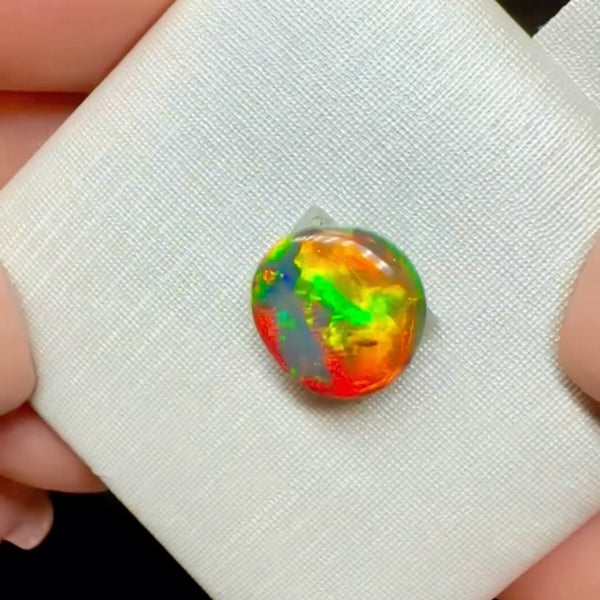 1.44ct black opal 9.7x 9x2.8MM