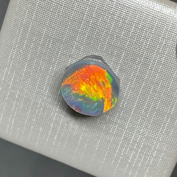 2.06ct black opal 10.3x 10.1x2.8MM