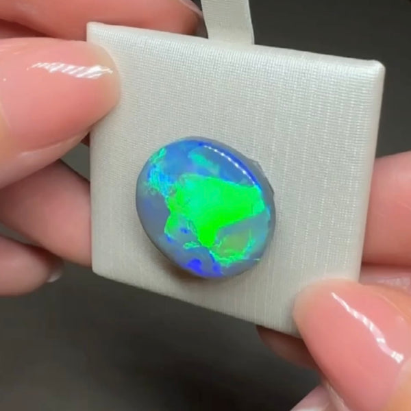 11.2ct black opal 17.8x 17.7x5.3MM