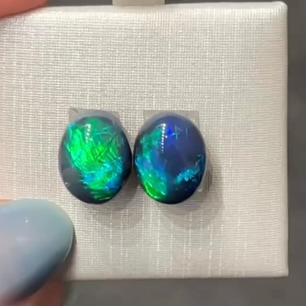 9.36ct black opal 11.7x 9x7.1MM