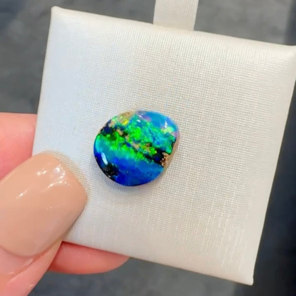3.15ct boulder opal 13x11.1x3.4MM