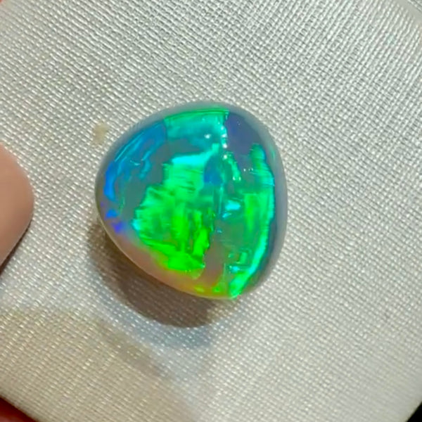4.34ct black crystal opal 11.4x10.6x6.2MM