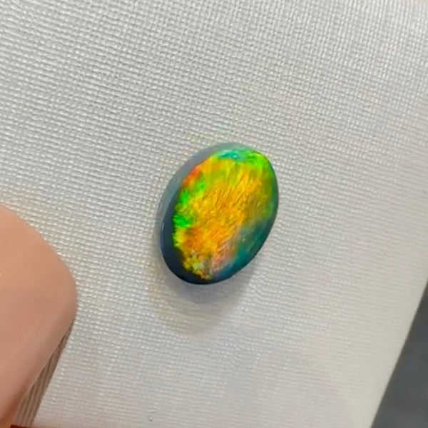 1.6ct black opal 9.3x 6.8x3.7MM