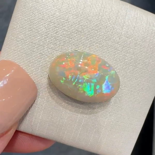 4.92ct black opal 15.7x 10.4x4.7MM