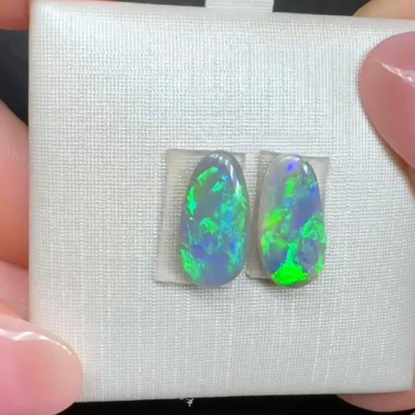 2.54ct black opal 11.9x 6.1x2.9MM