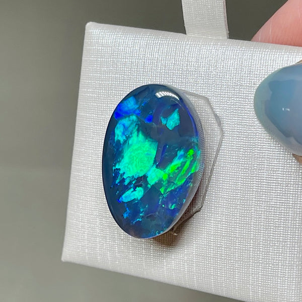 14.16ct black opal 22x 15x7.1MM