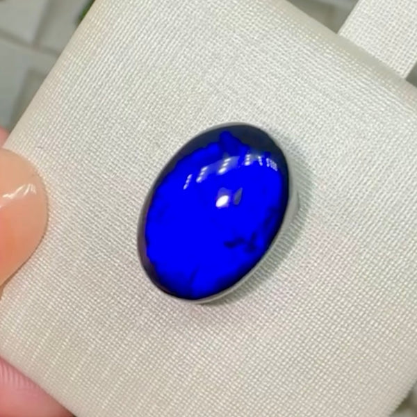 5.36ct black opal 13.7x 9.8x6.1MM