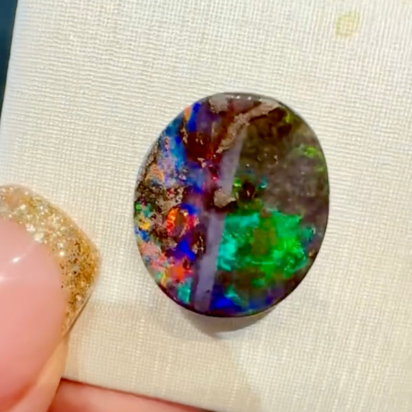 9.79ct boulder opal 16.1x14.1x4.6MM